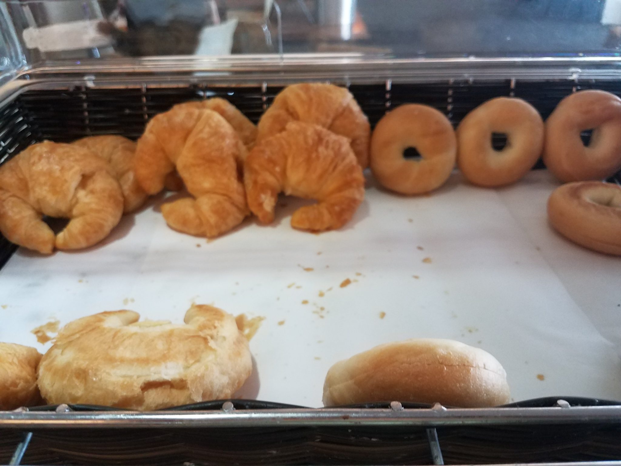 a group of pastries on a tray