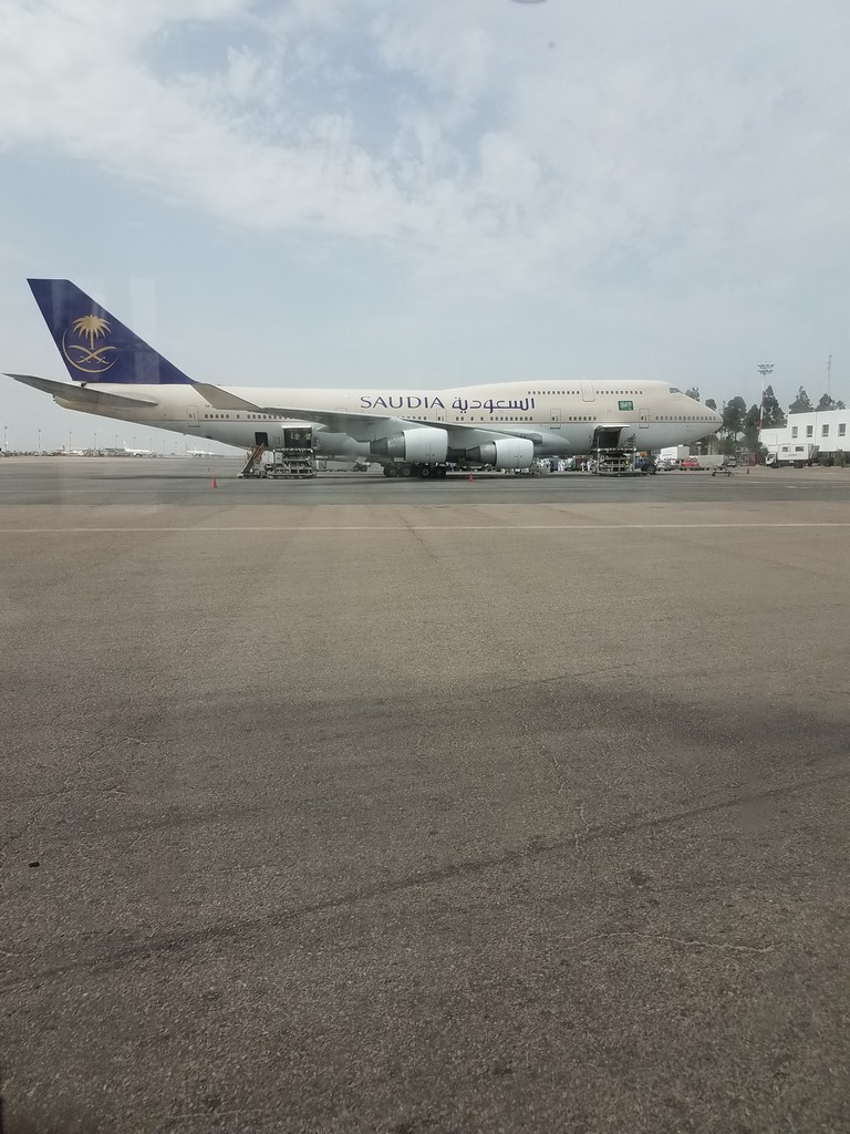 a large airplane on a tarmac