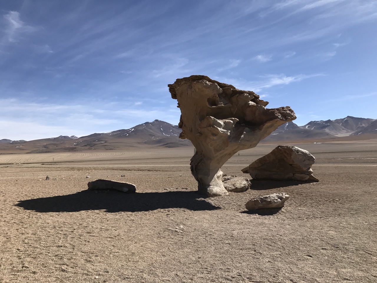 a rock formation in the desert