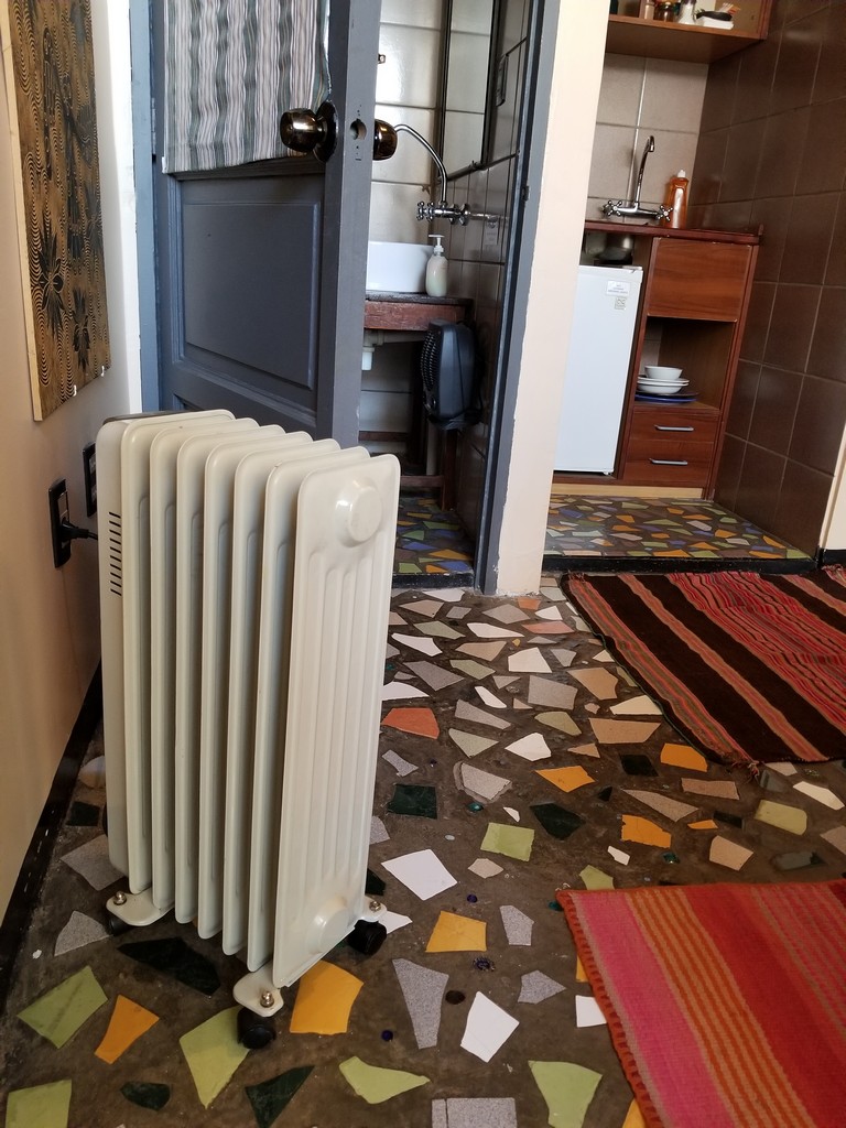 a radiator on a floor