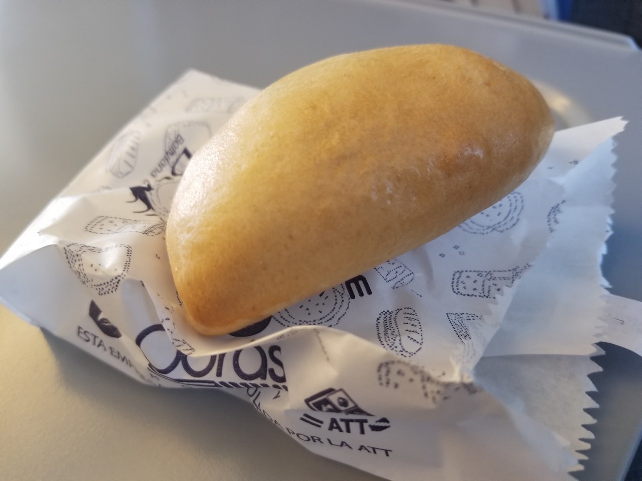 a bread on a wrapper
