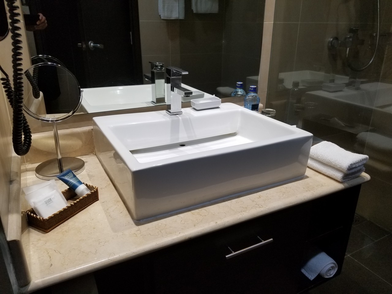 a sink on a counter