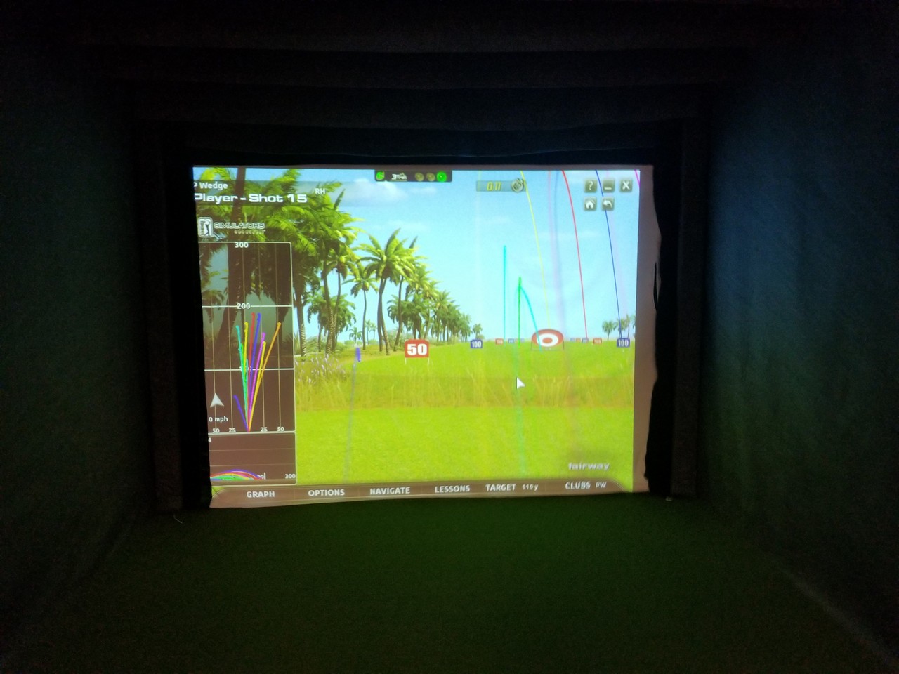 a screen with a video game on it