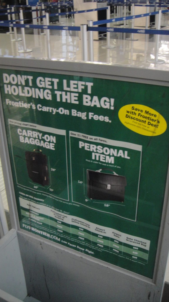 carry on baggage frontier airlines