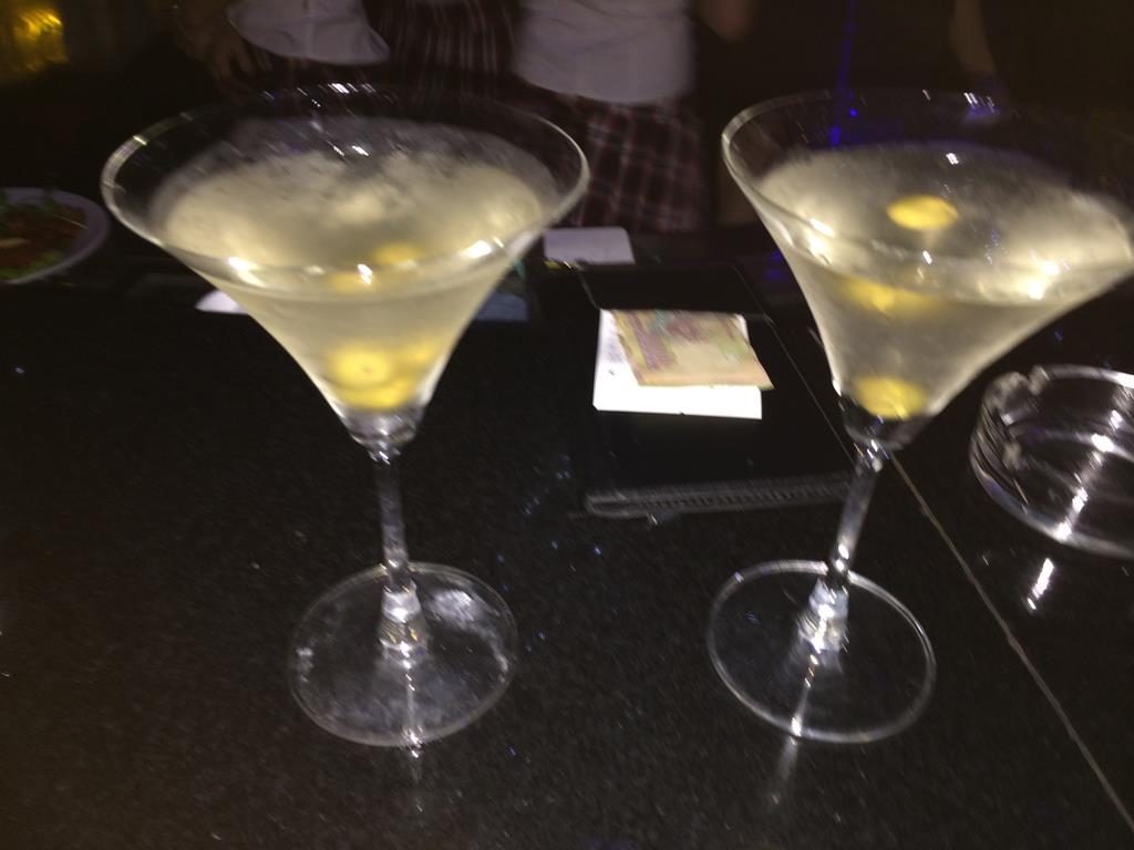 Martinis before the police
