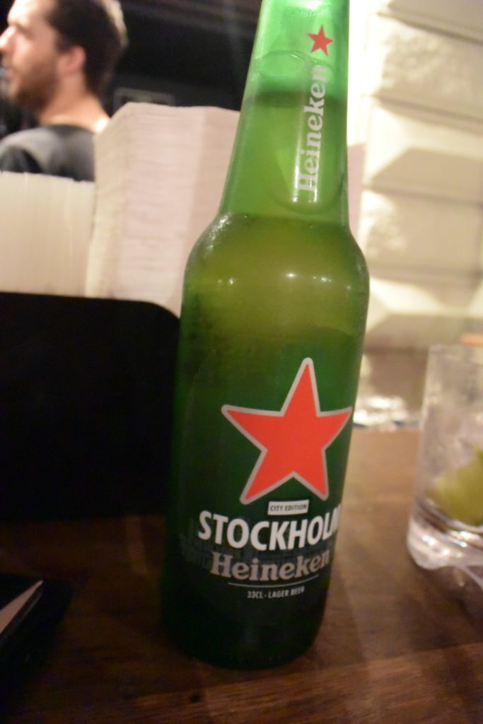 In case I forgot that I was in Sweden, Heineken is there to remind me. 
