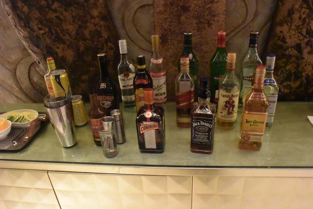 Lounge drink selection