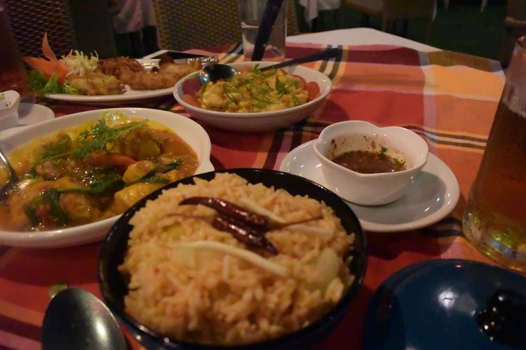 Upscale Burmese food 