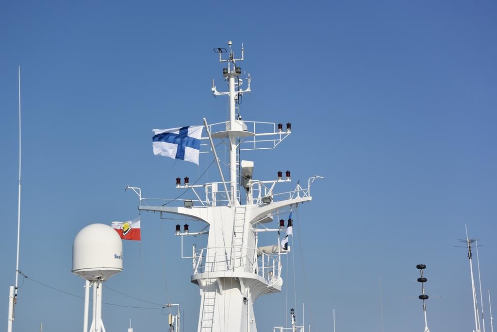 Finnish Flag on the Mast