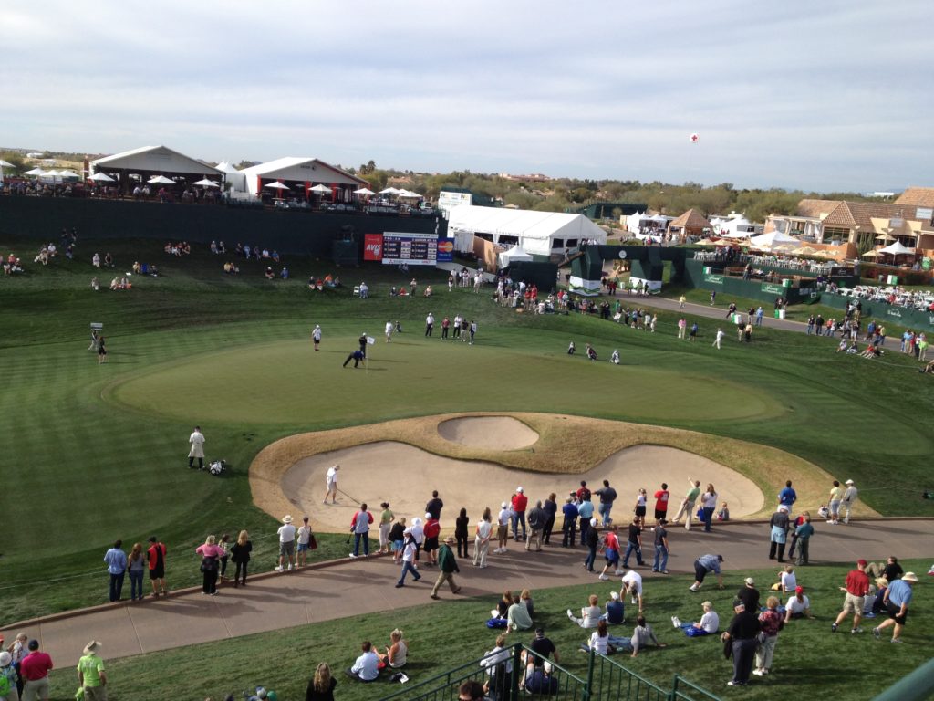 16th hole at the Phoenix Open