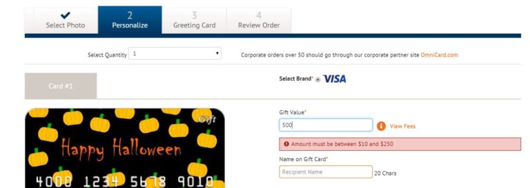 Serve Comes and Giftcards.com $500 Leaves