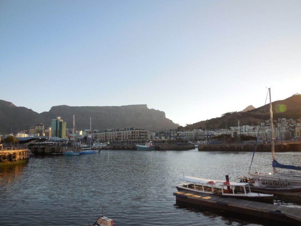 table mountain from the waterfront