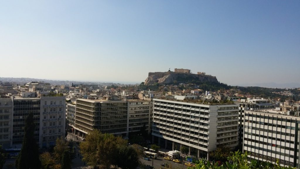 The Acropolis from the hotel