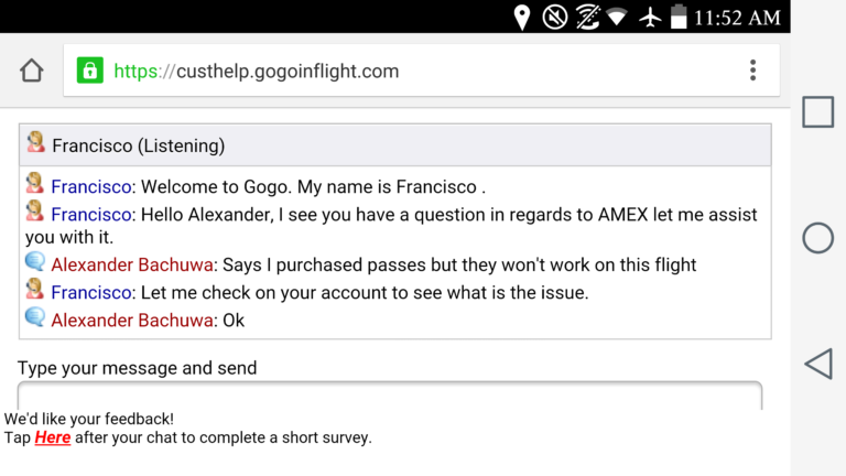 Gogo Inflight: In-flight Customer Service