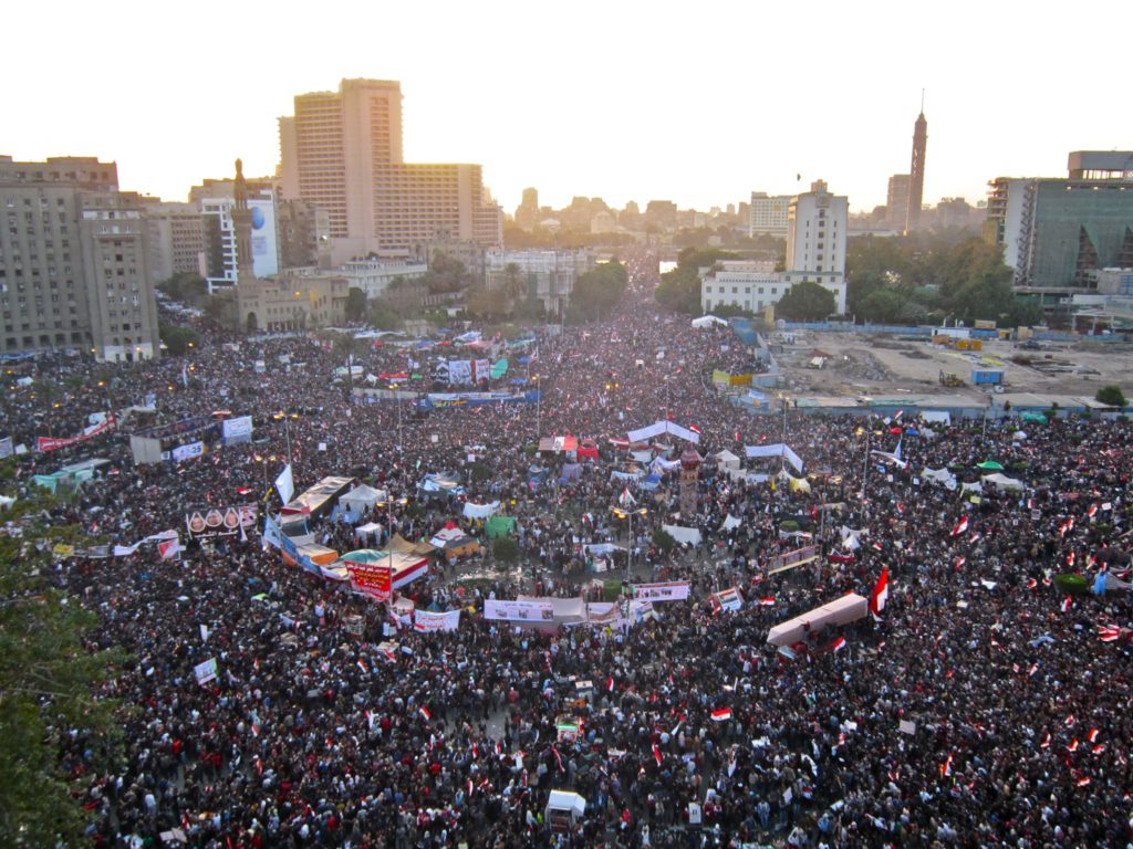 Tahrir Square: January 25, 2012: Photo courtesy of Wikimedia