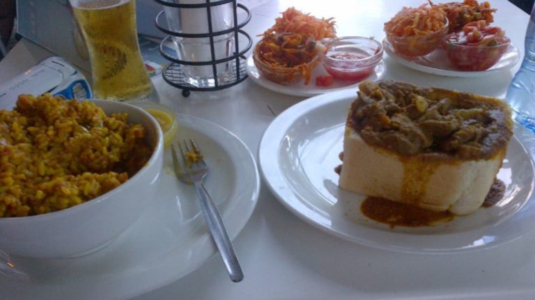 Bunny Chow in Durban, South Africa