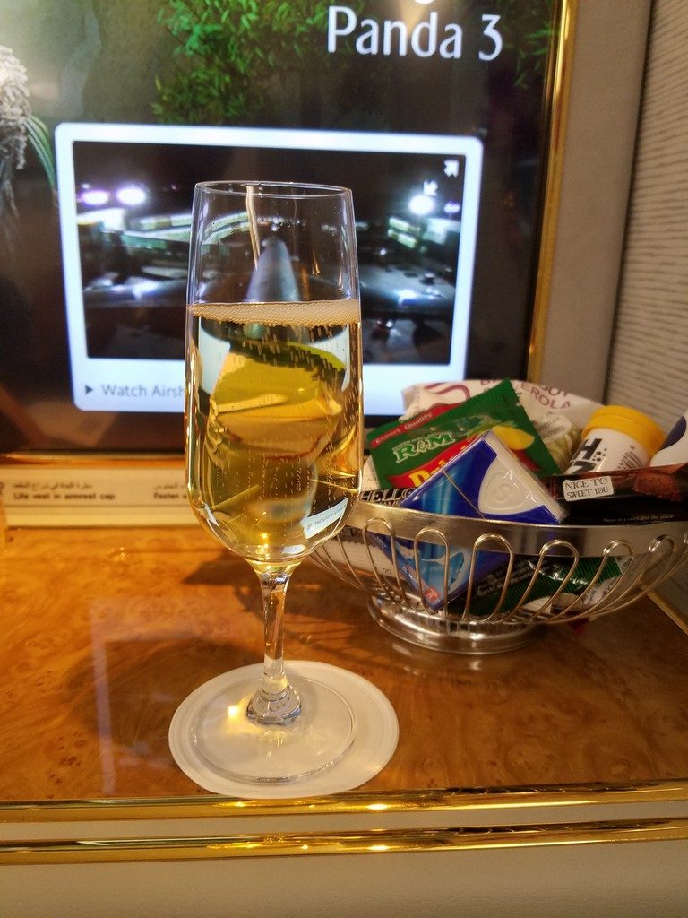 emirates first class dxb pvg flight review 