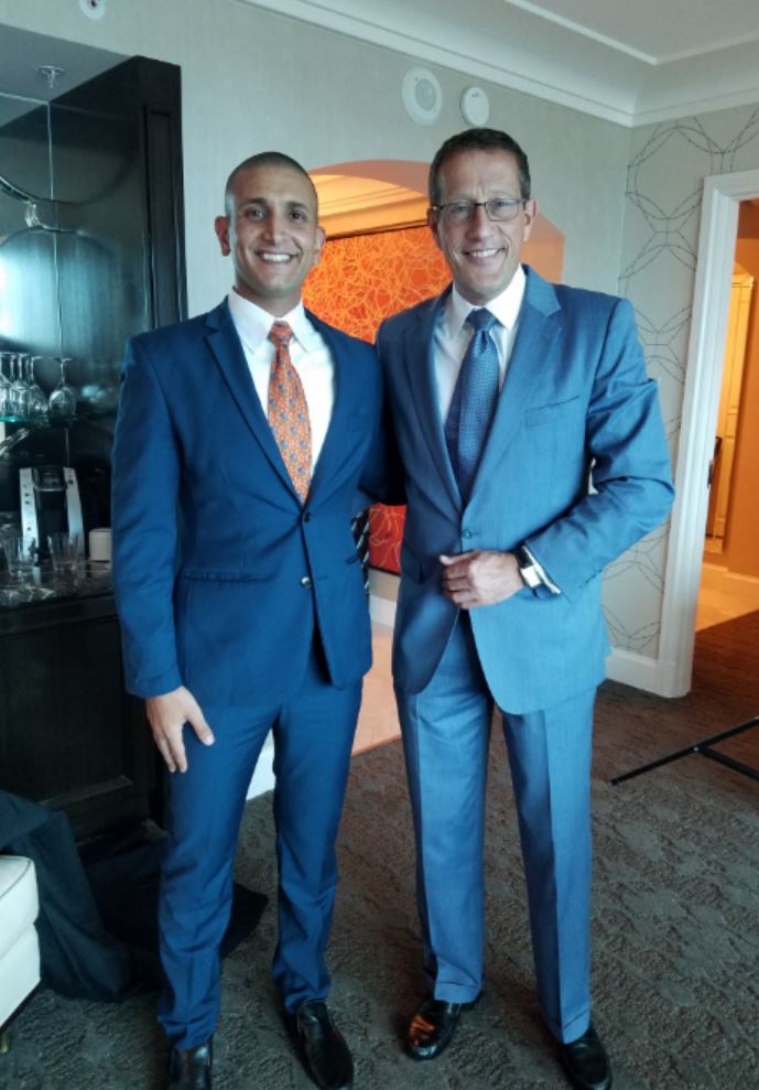 Richard Quest and I in Las Vegas