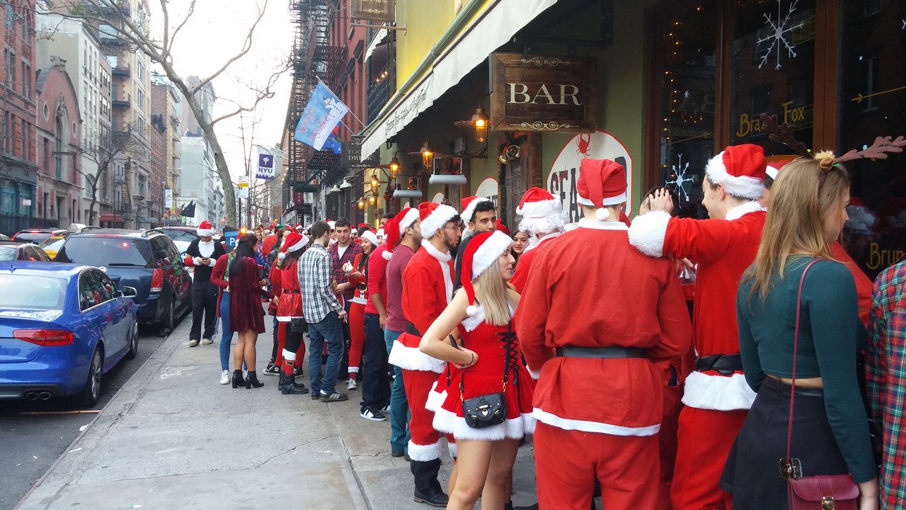 Happy Festivus from all the Santacons in NYC! 