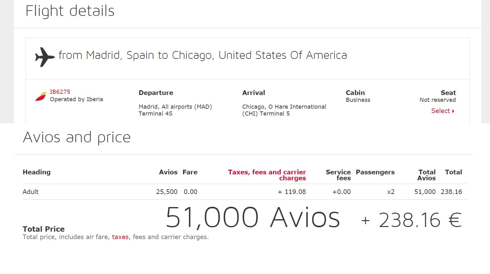 In keeping with the theme of being obnoxious, I have to share the great news that I booked a business class flight on Iberia from Madrid to Chicago.