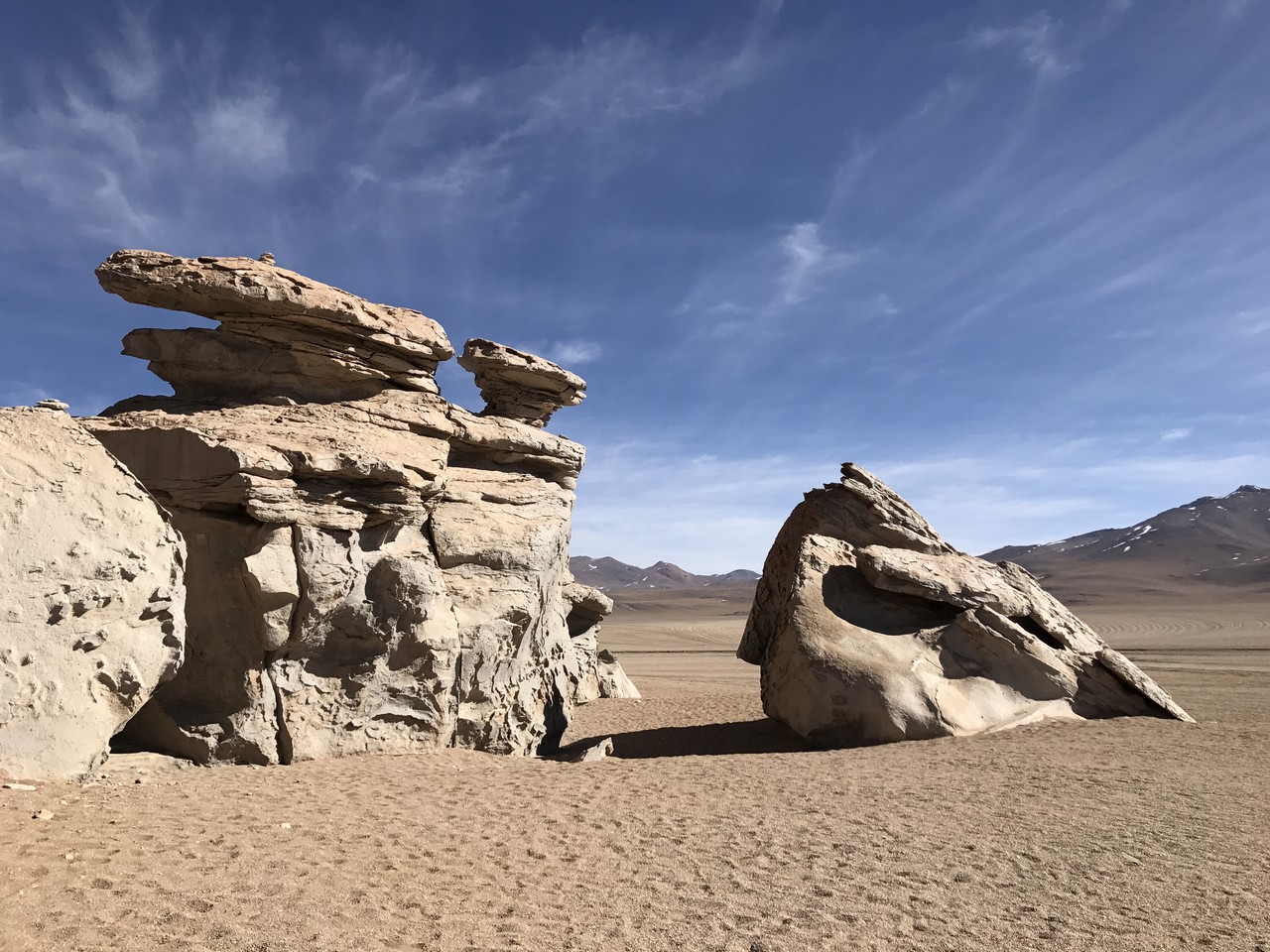 a rock formations in a desert