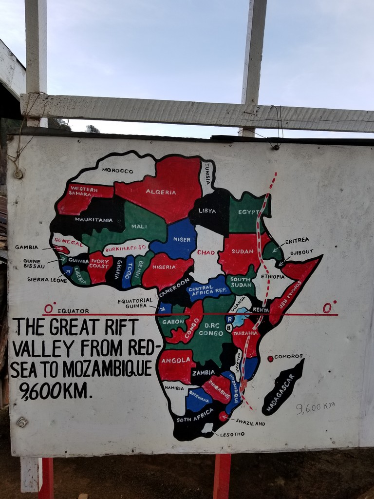 a map of africa with black text and red and green colors