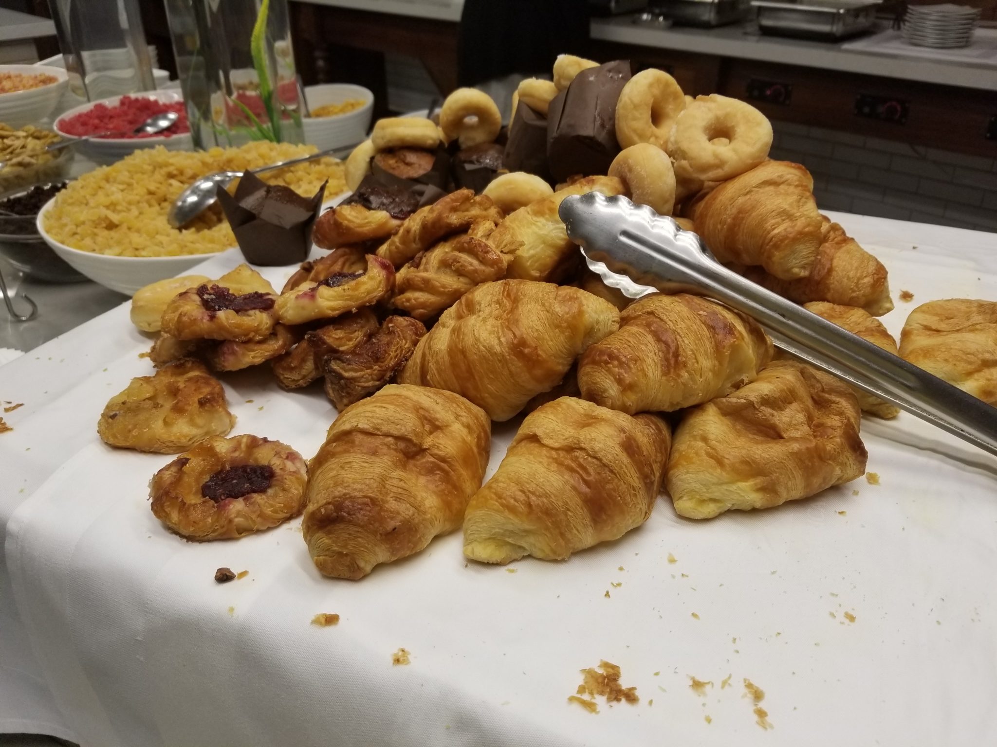 a table full of pastries and pastries