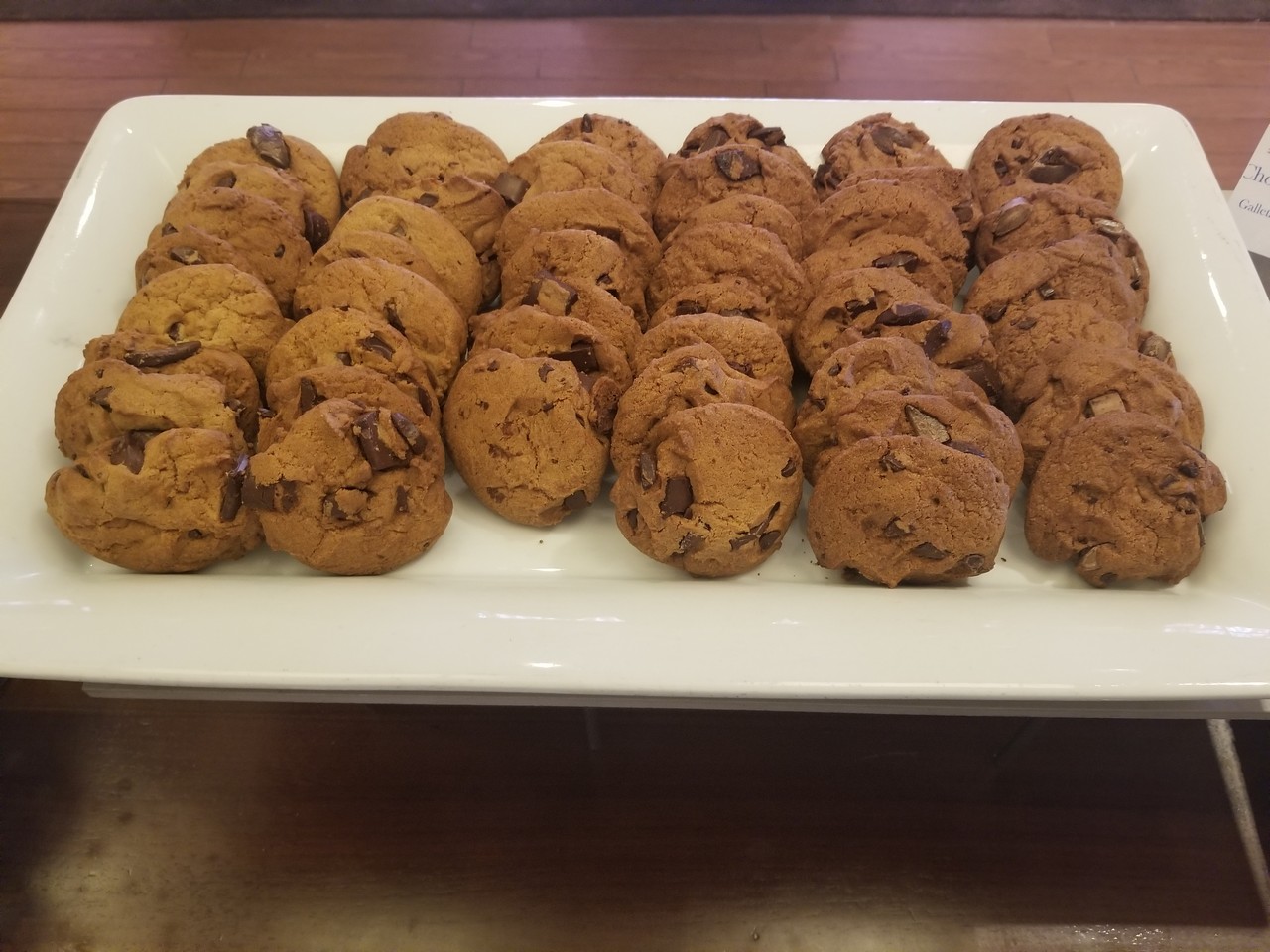 a plate of cookies on a table
