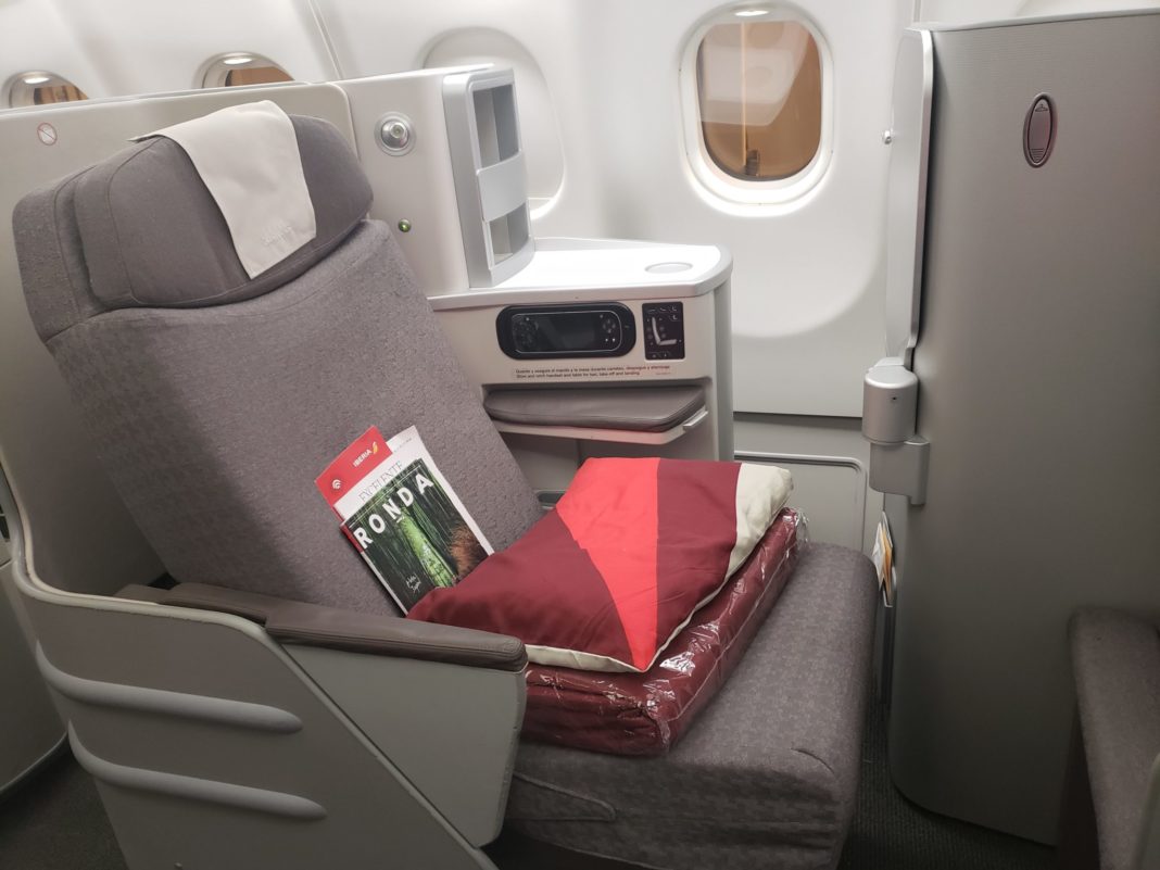 Iberia San Juan Madrid Business Class Flight Review