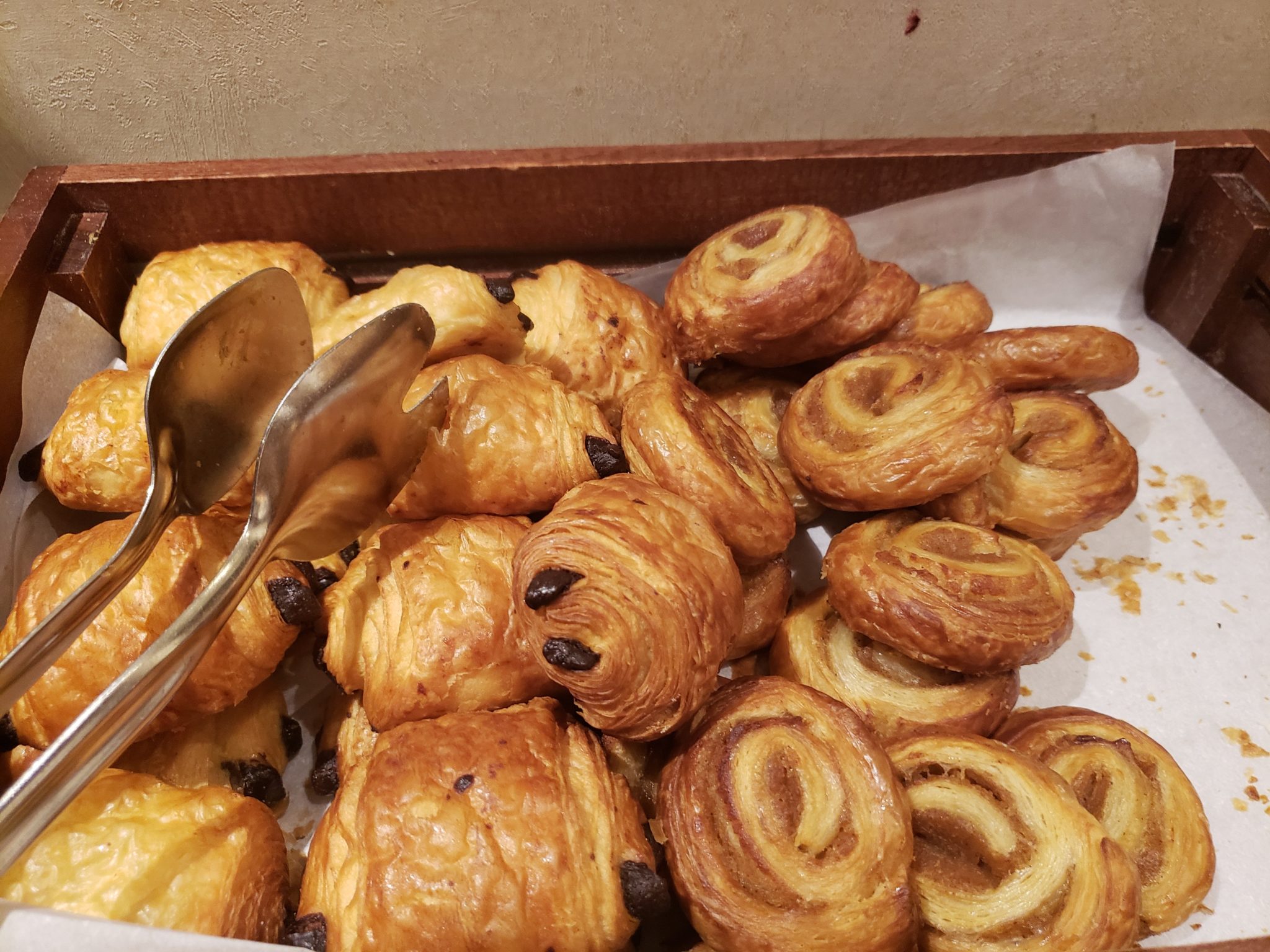 a tray of pastries