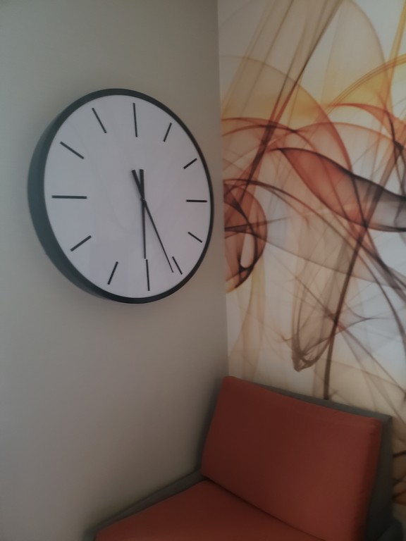 a clock on the wall