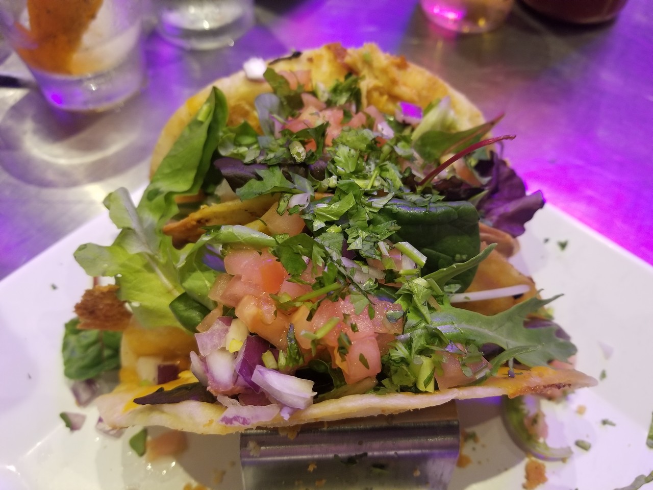 a taco on a plate