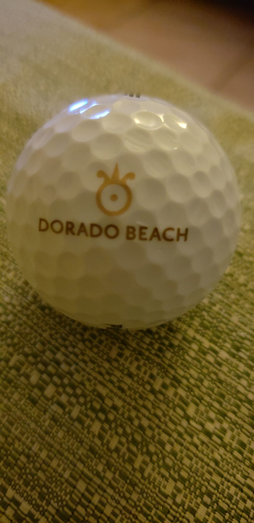 a golf ball on a table
