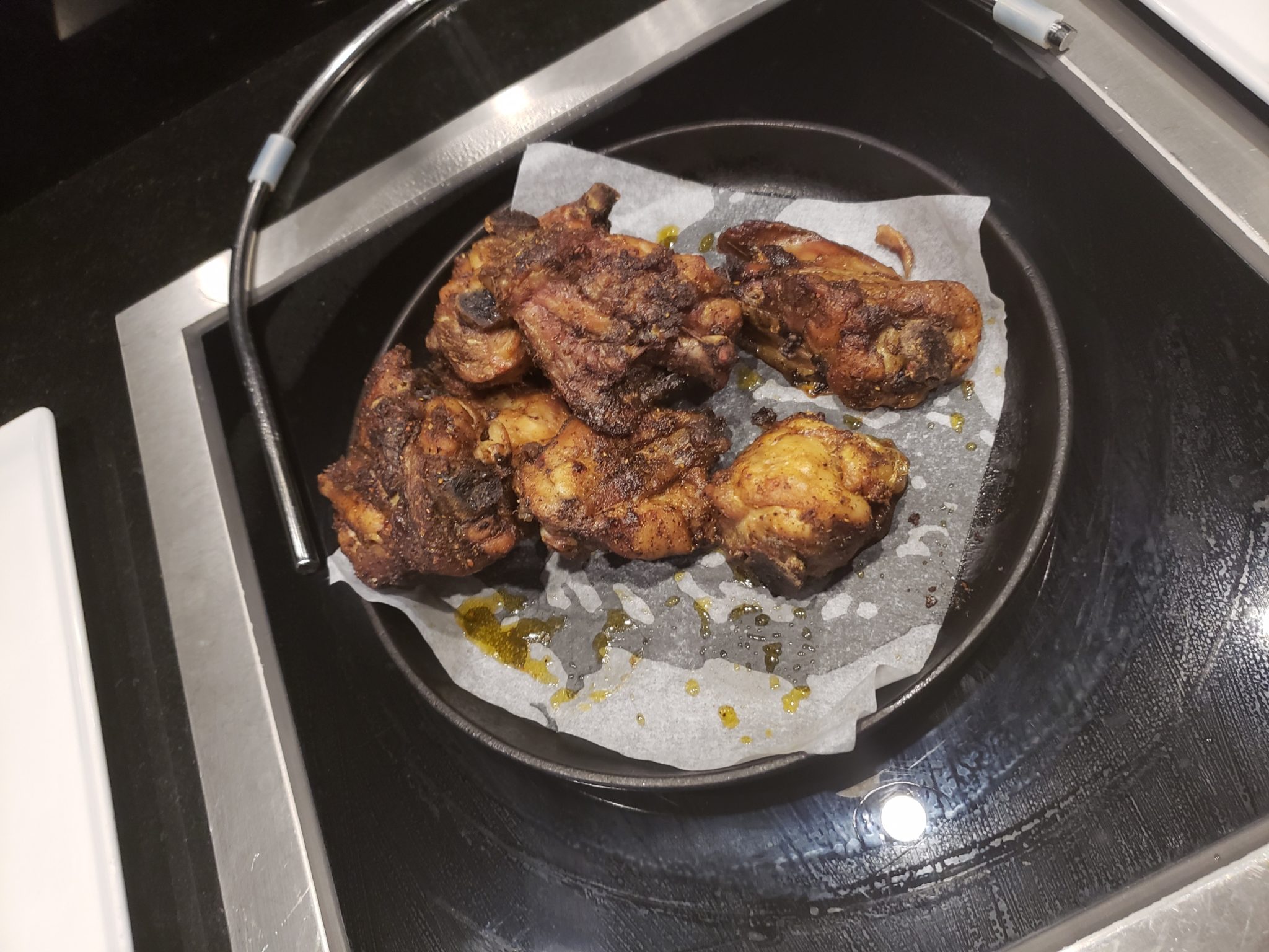 a plate of fried chicken