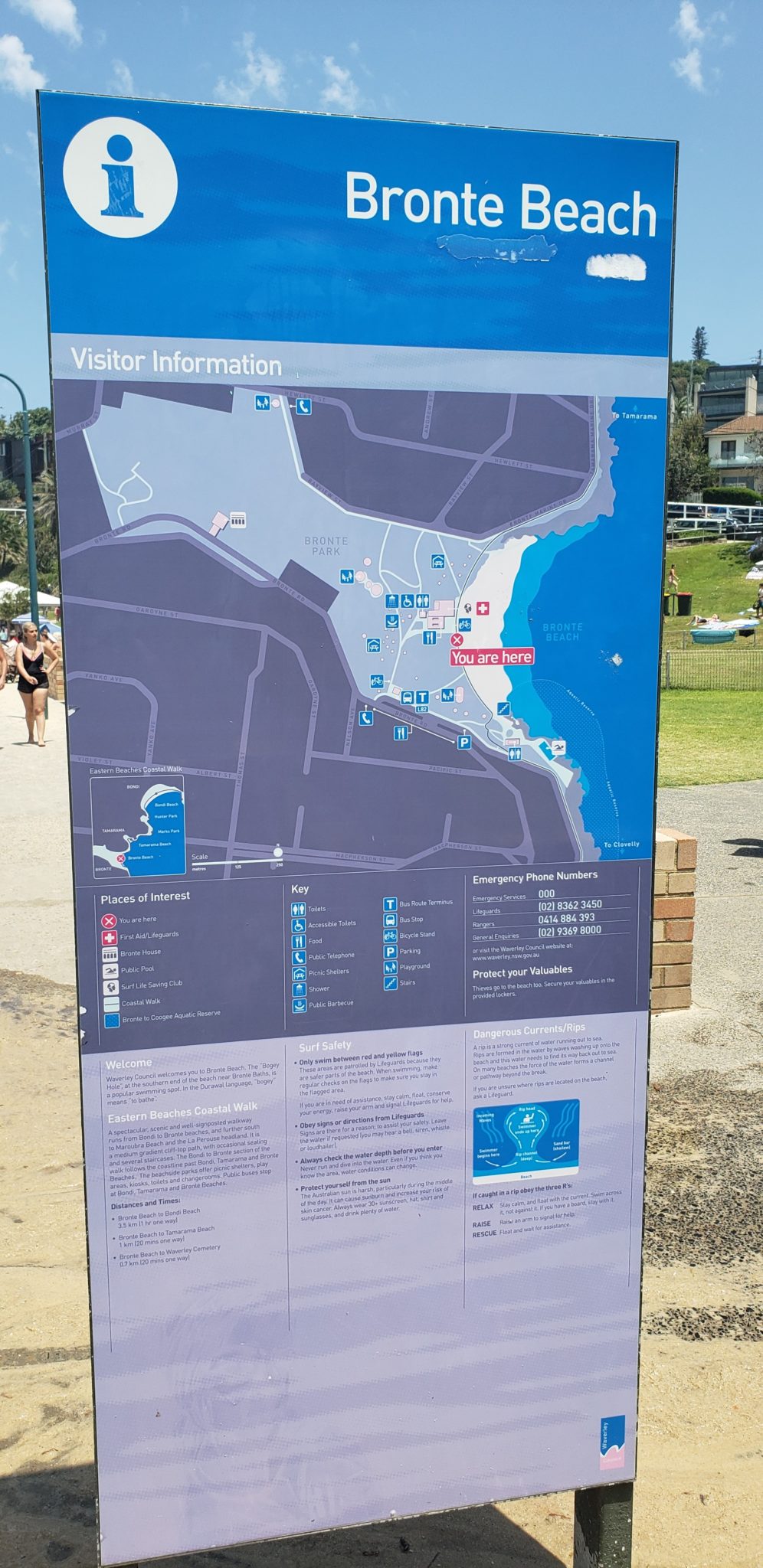 a sign with a map
