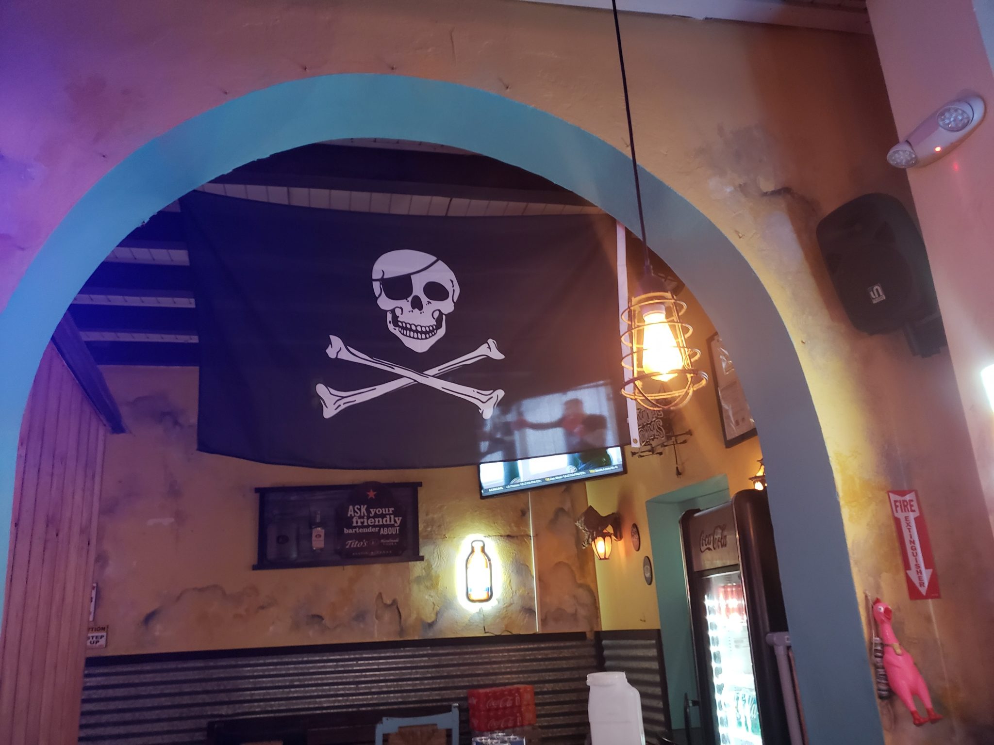 a flag with a skull and crossbones on it