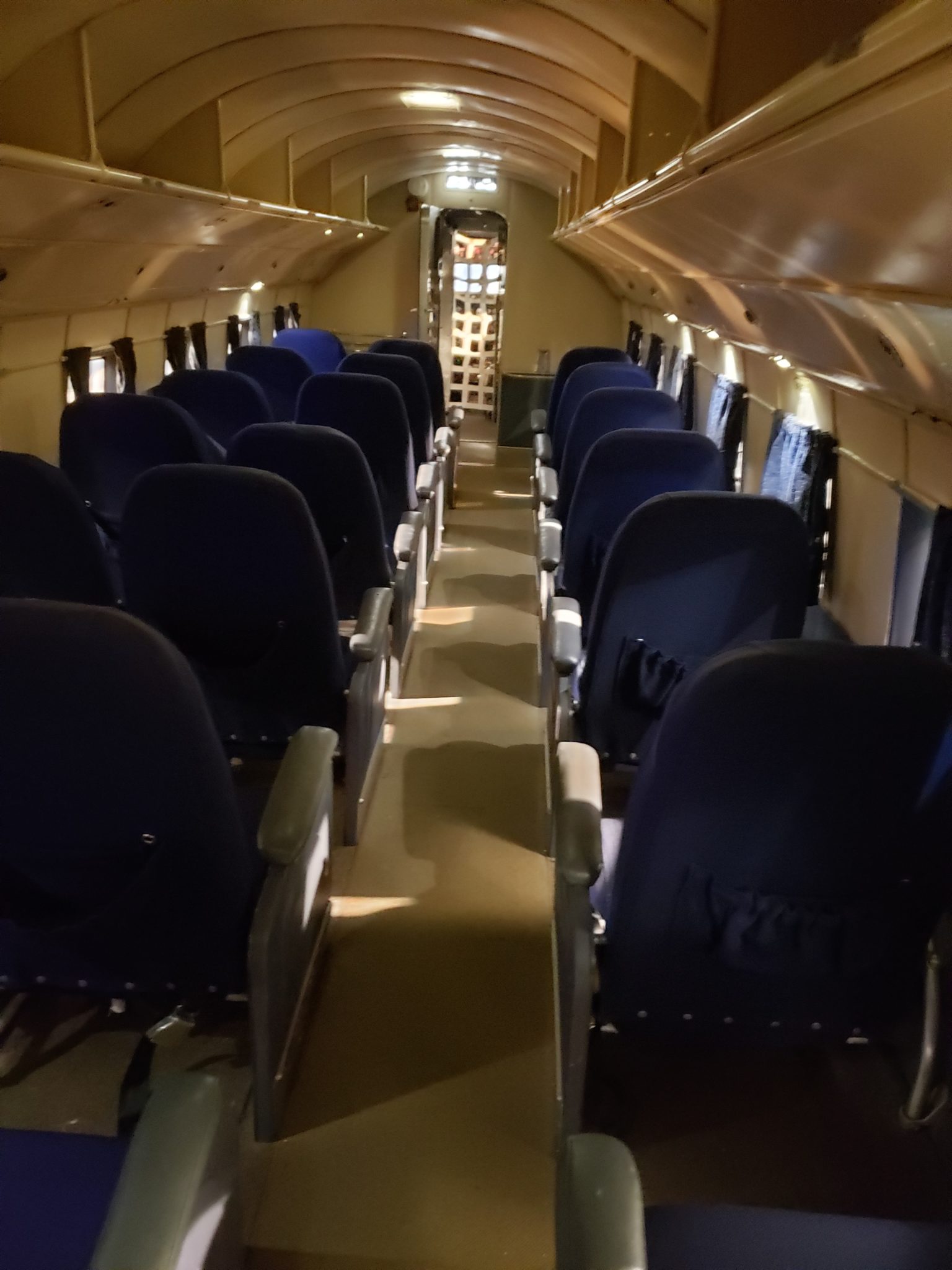 the inside of a plane