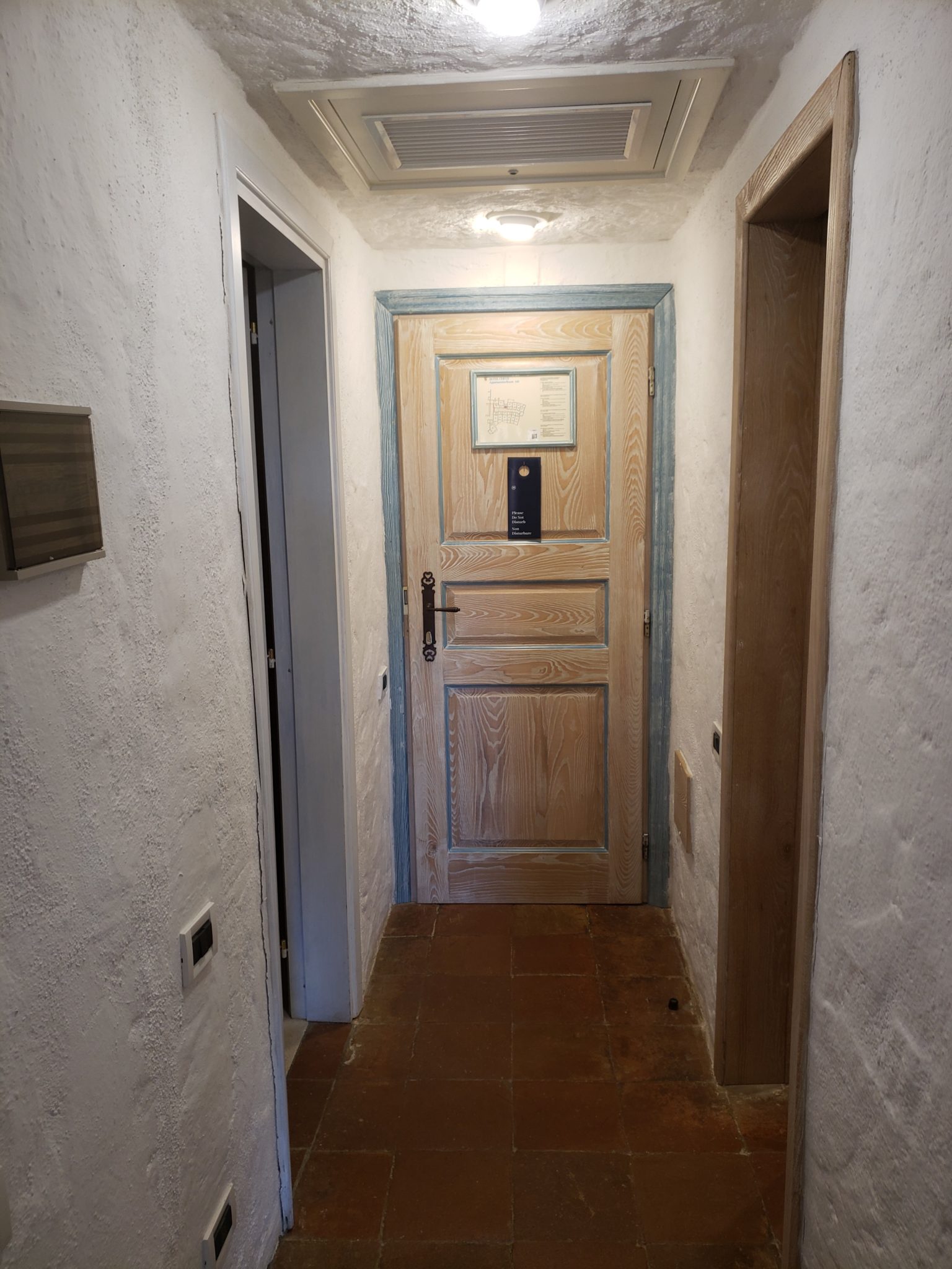 a door in a hallway