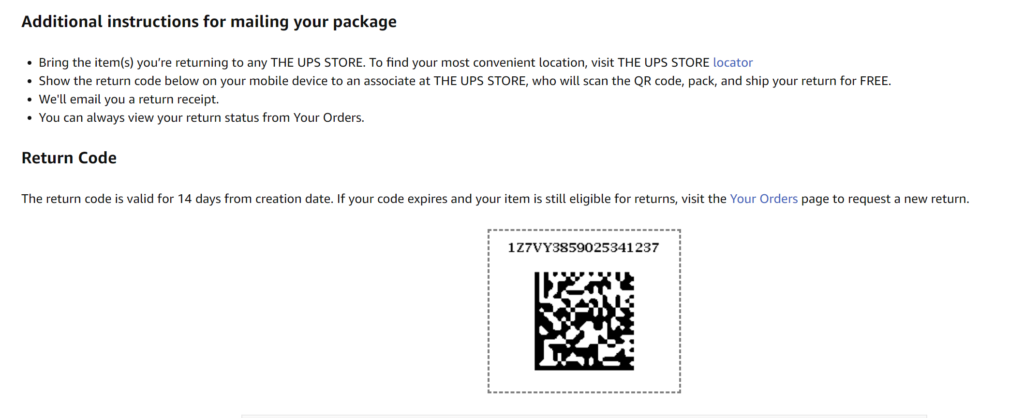 how to print ups label from qr code