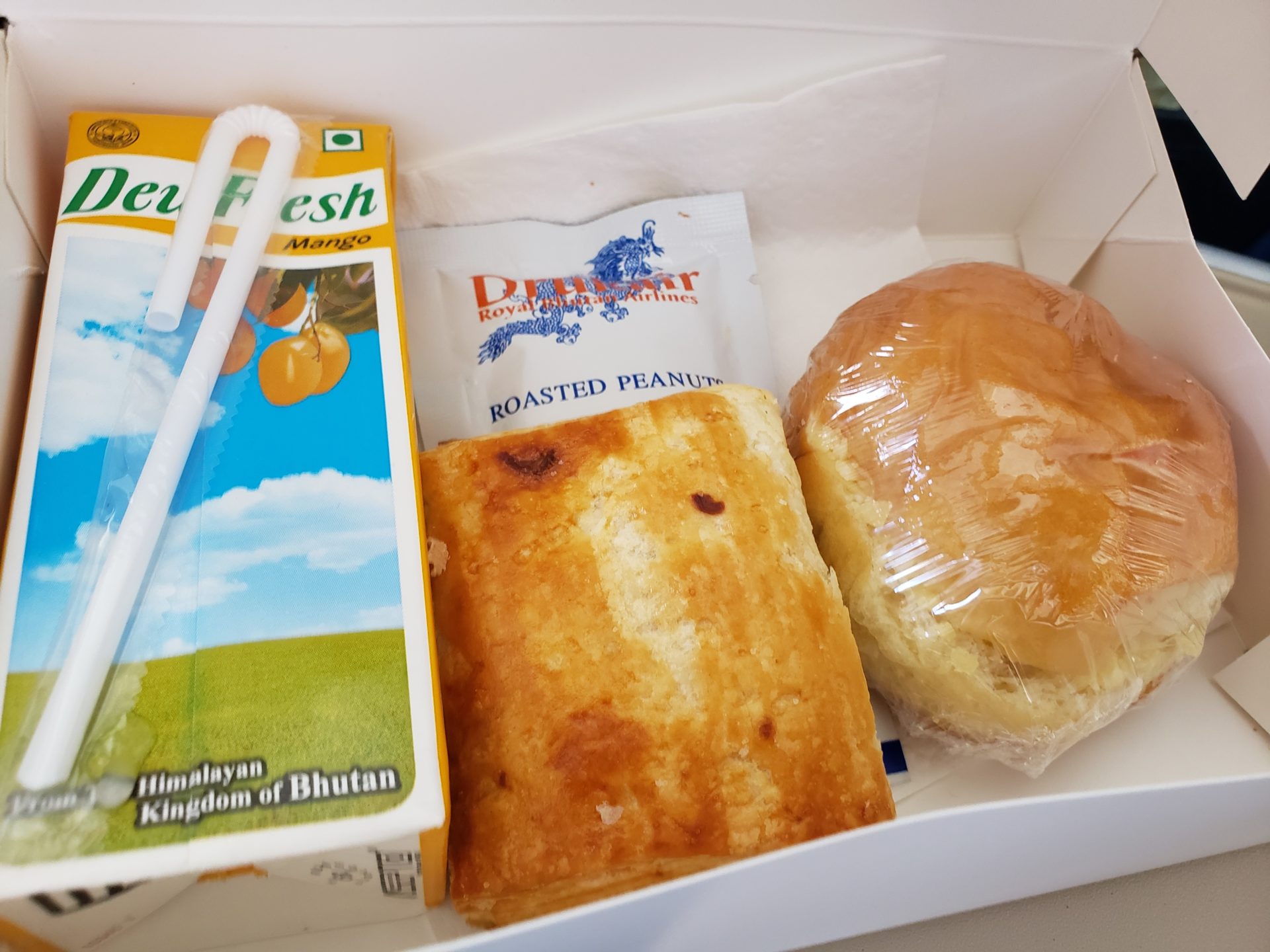 a box of food in a container