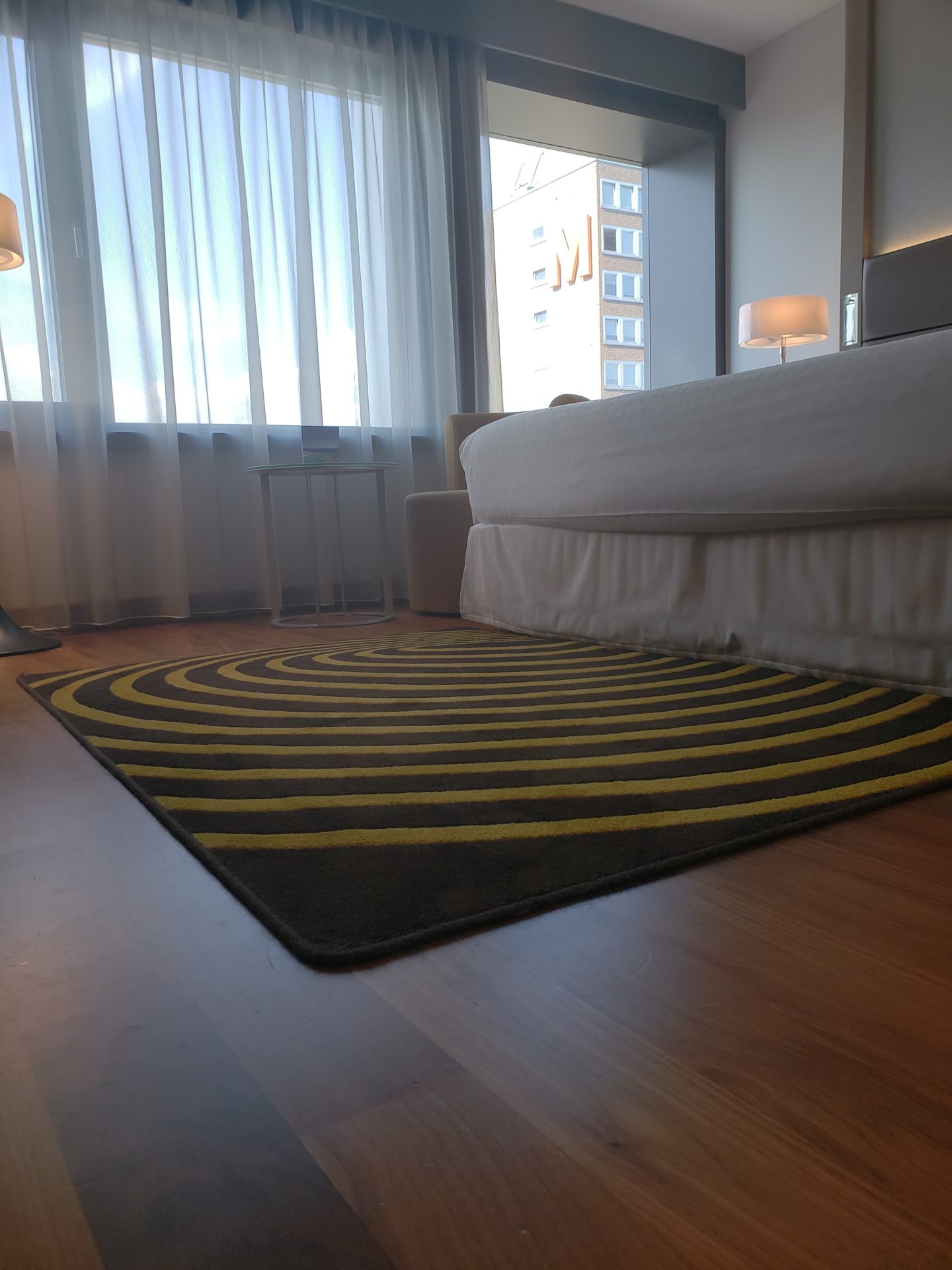 a rug on the floor