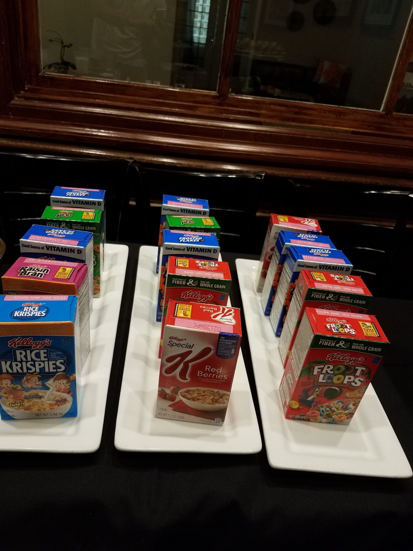a group of boxes on a table