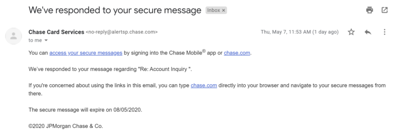 Secure Message Retention Fail
