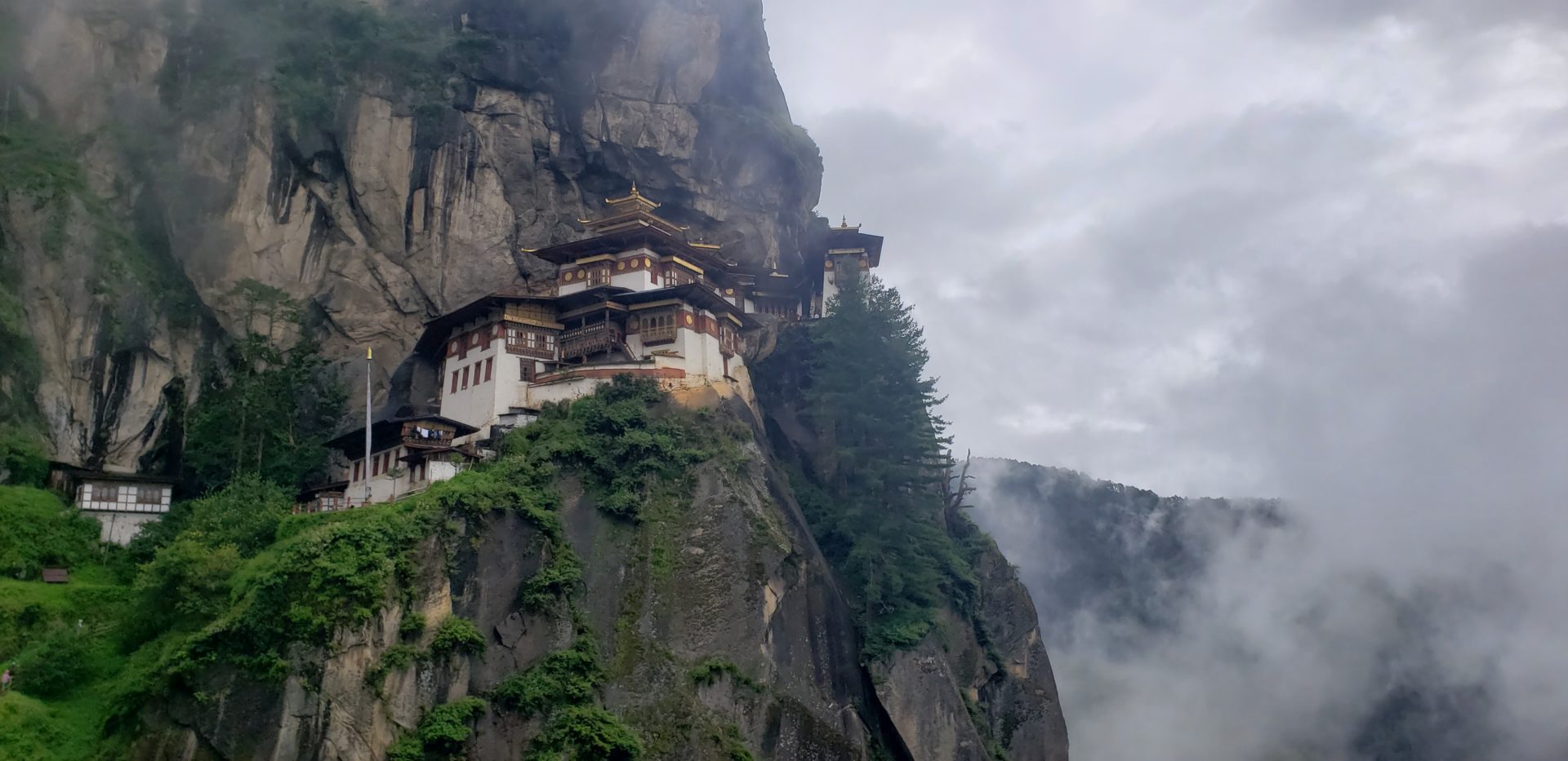 a building on a cliff