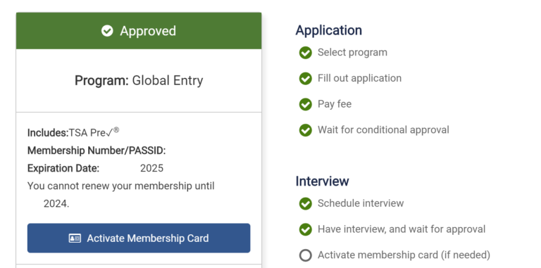 Global Entry Automatically Approved! No Interview Required