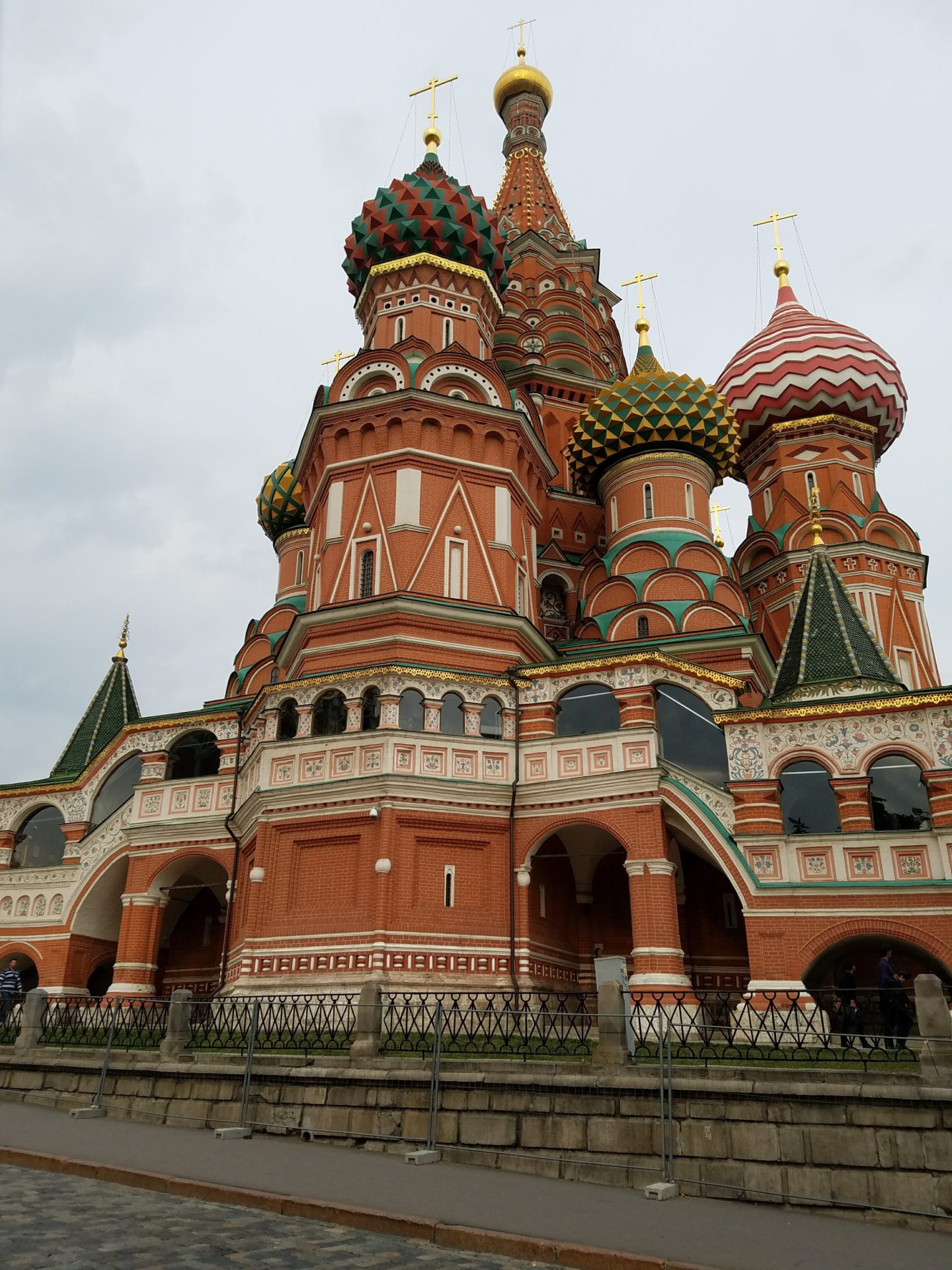 Saint Basil's Cathedral with many towers