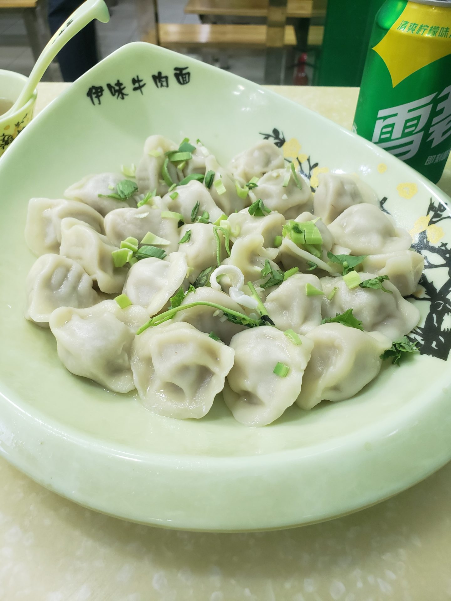 a plate of dumplings