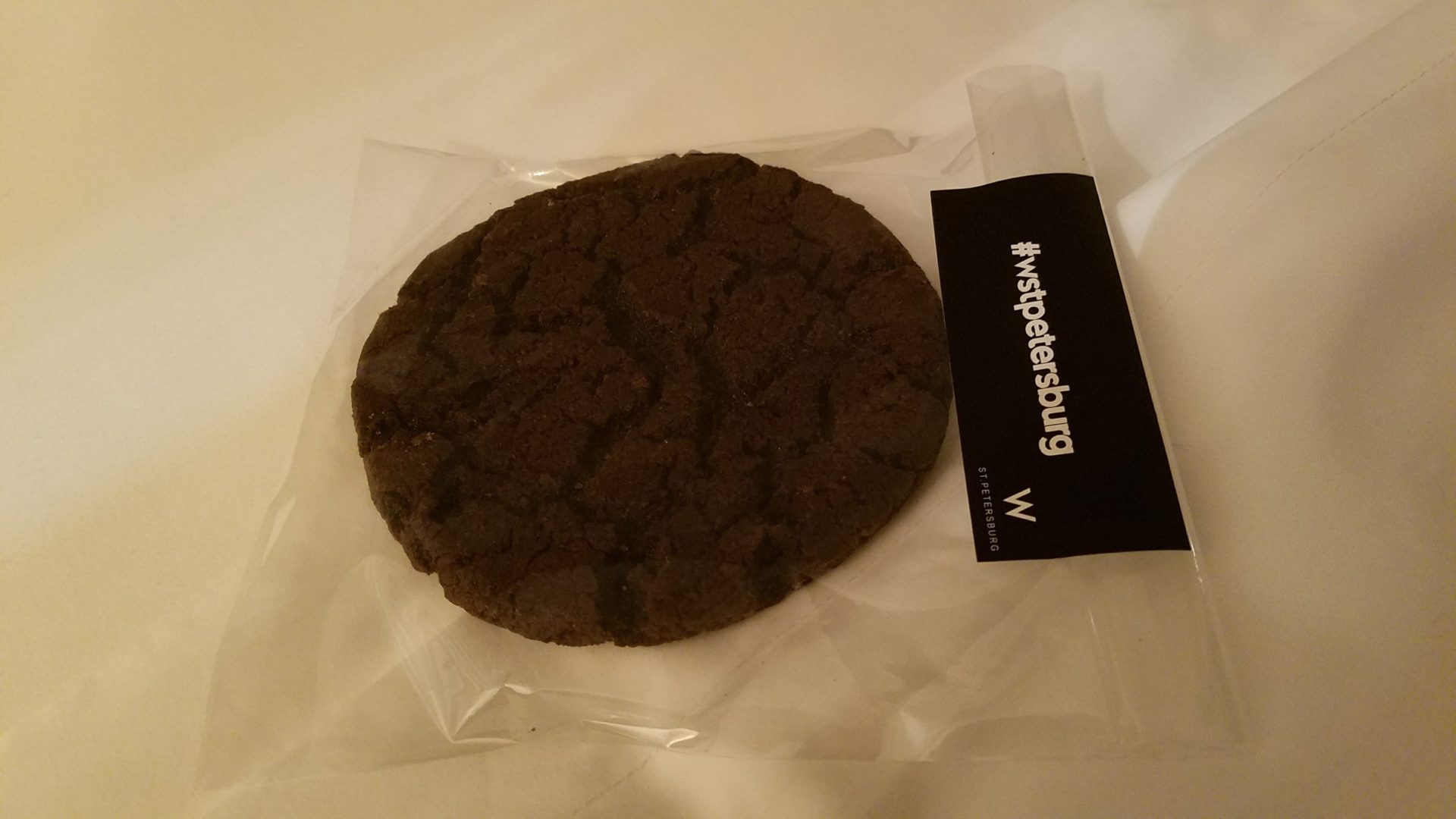 a cookie in a plastic bag