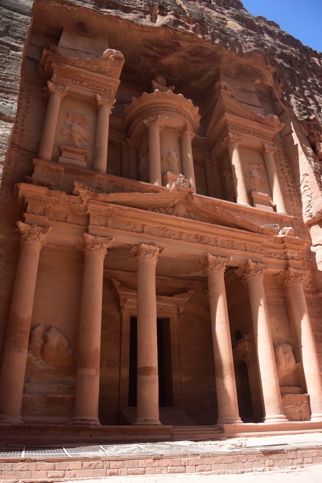 Petra with columns and pillars