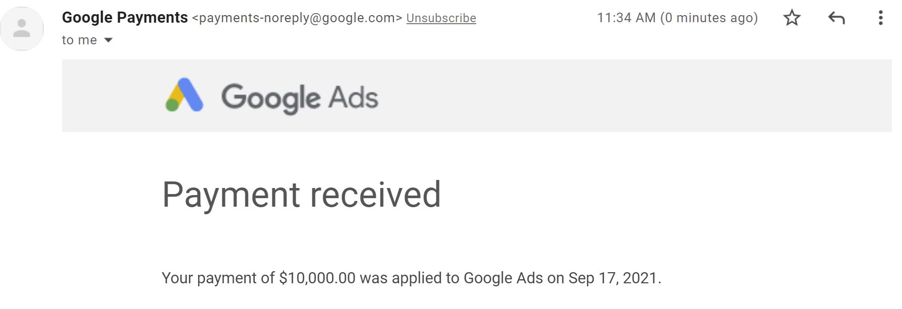 a screenshot of a google ads account